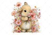 Whimsical Summer Bunny Clipart, an Illustration by Craft Nest (Thumbnail 12 of 12)