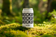 Can Mockup - Moss Scene, a Packaging Mockup by TD Mockup (Thumbnail 2 of 2)