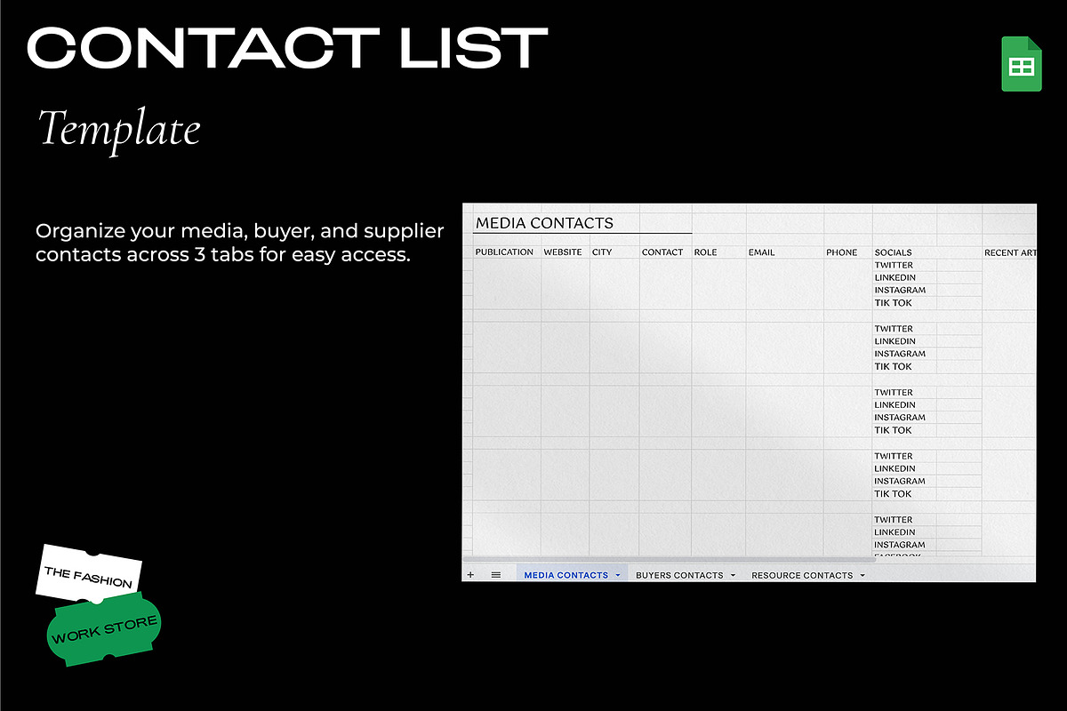 Fashion Project Management Bundle, a Templates & Theme by The Fashion Work Store (Photo 5 of 9)