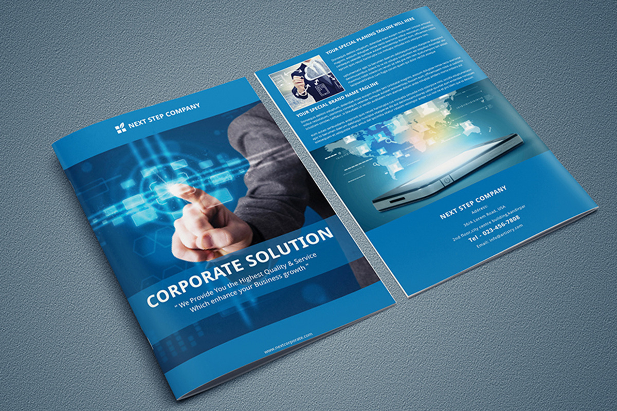 InDesign-Corporate Bi-Fold Brochure, a Brochure Template by Design_Fx (Photo 1 of 4)