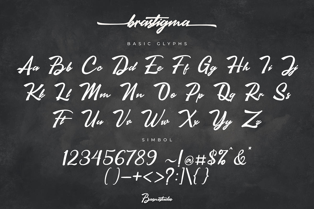 Brastigma a Signature Font, a Script Font by Basnistudio (Photo 10 of 12)