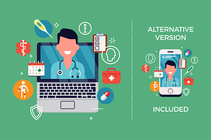 Telemedicine Graphic Elements