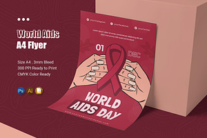 World Aids Day Flyer, a Flyer Template by Esensifiksi.studio