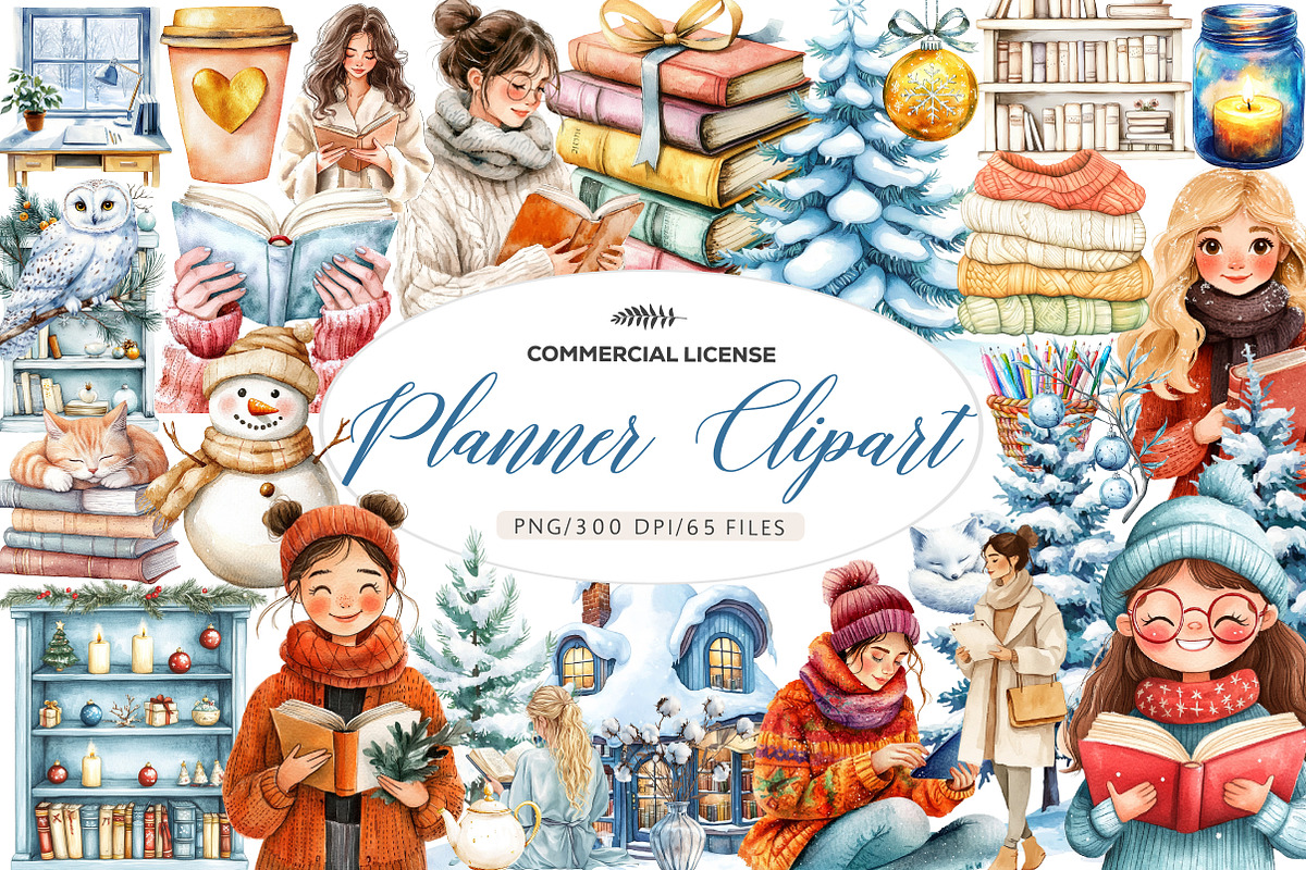 Planner Clipart, an Illustration by CreationArt (Photo 1 of 5)