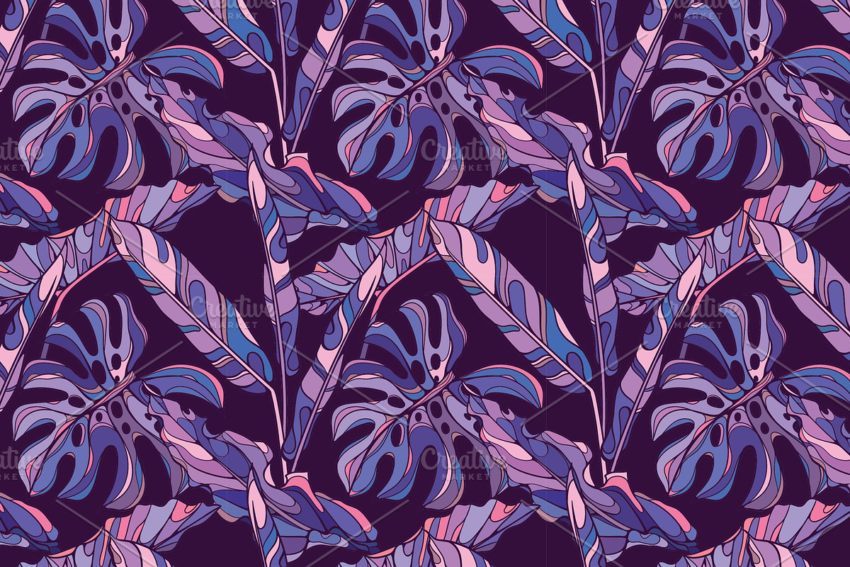 Seamless tropical patterns, a Pattern Graphic by Purple Platypus (Photo 4 of 7)