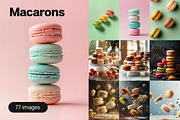 77 Macarons, a Food & Drink Photo by Handmadefont (Thumbnail 1 of 12)
