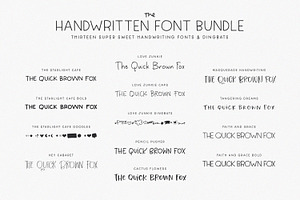 The Handwritten Font Bundle Vol. 1