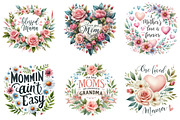 Mother's Day Sublimation Quotes, a Seasonal Illustration by DreamArtGraphic (Thumbnail 3 of 4)