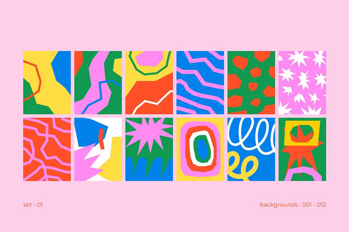 Funky Abstract Backgrounds, a Background Graphic by Léo Alexandre (Photo 2 of 22)