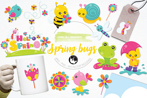 Spring Bugs Illustration Pack