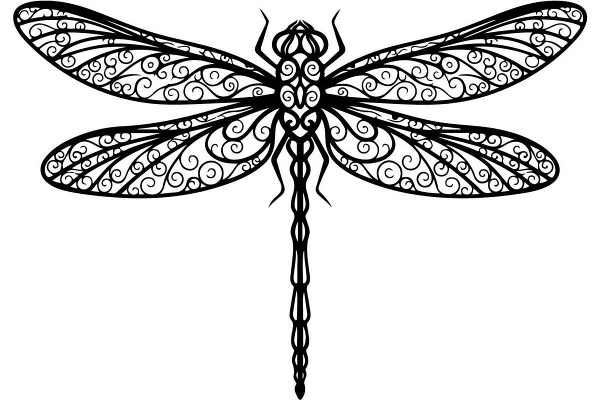 20 Dragonfly Silhouette Mega, an Object Graphic by Designer_Momina (Photo 17 of 19)