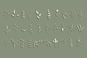 100 Floral Stamp brushes, an Illustration by Olga Brinza (Thumbnail 10 of 11)