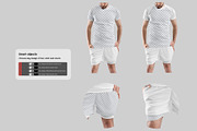 7 Men's T-Shirt and Shorts Mockups, a Shirt Mockup by Grow Design Craft Studio (Thumbnail 7 of 9)