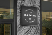 Logo Mockup Black Sign Restaurant, a Product Mockup by Asylab (Thumbnail 1 of 5)