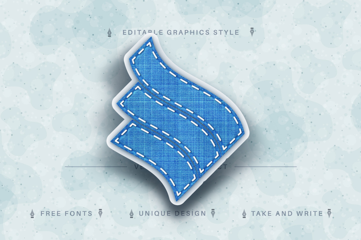 Jeans Textile - Editable Text Effect, a Layer Style Add-On by rwgusev (Photo 4 of 5)