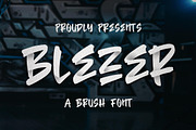 Blezer Clean Brush Font, a Font by Blankids Studio (Thumbnail 1 of 9)