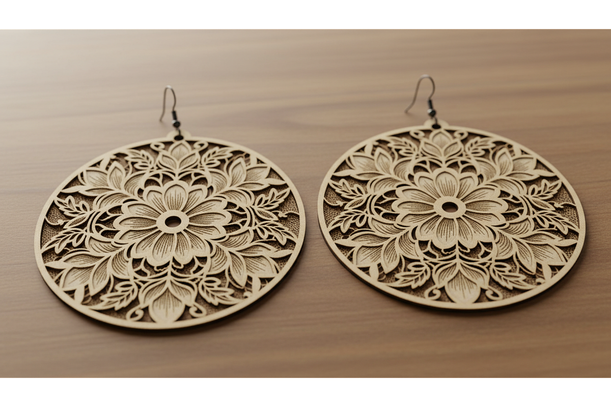 Decorative Earring SVG Pack, a Graphic by hafijul (Photo 3 of 11)