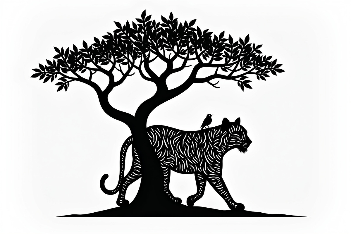 Beautiful Cheetah Silhouette Vector, an Illustration by Amazin_art (Photo 17 of 21)