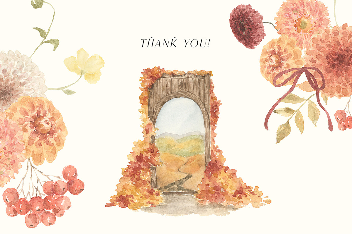 Vanilla Autumn watercolor, a Seasonal Illustration by LiChu Art (Photo 10 of 10)