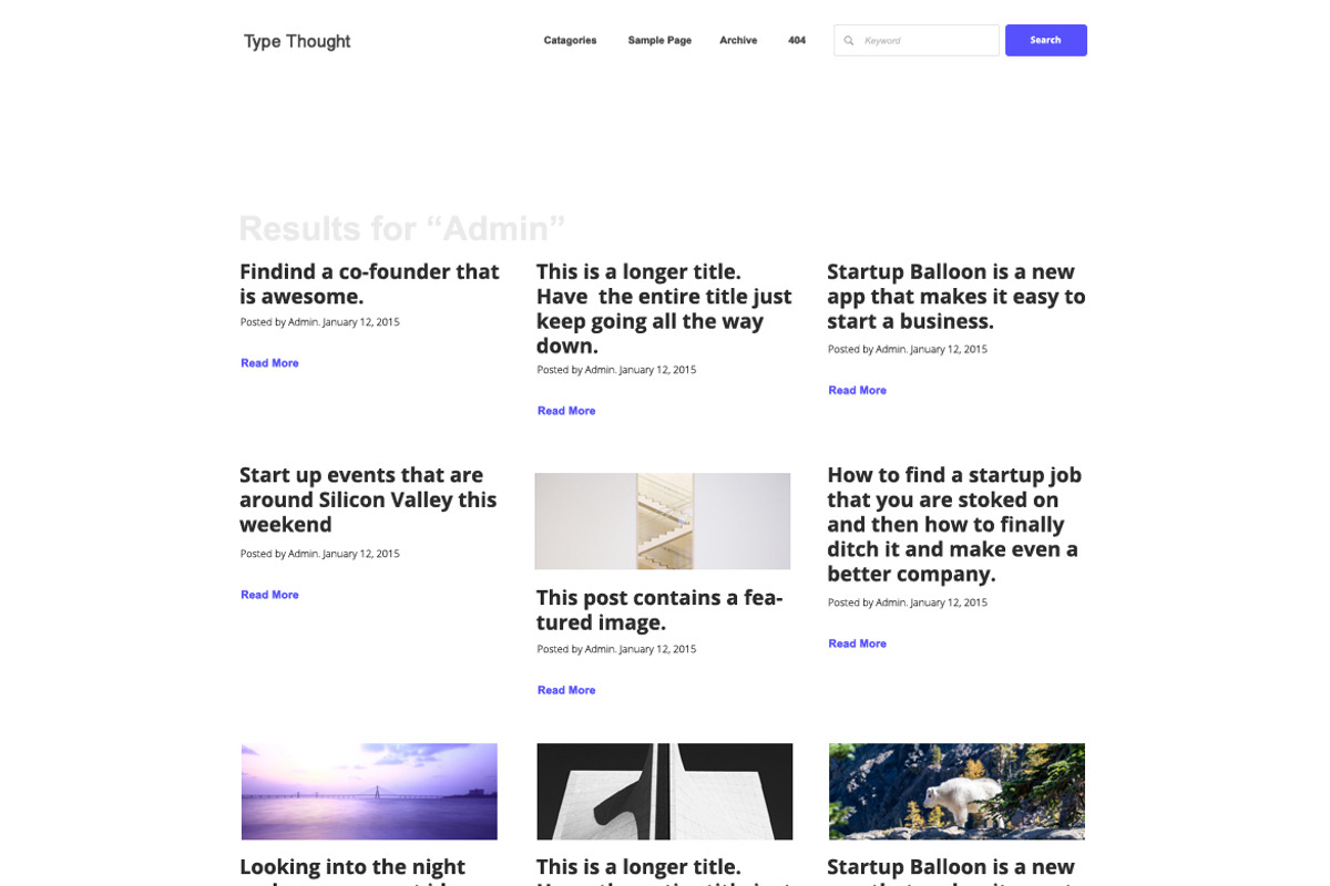 Type Thought WordPress Theme, a WordPress Template by Pixel Co. (Photo 7 of 7)