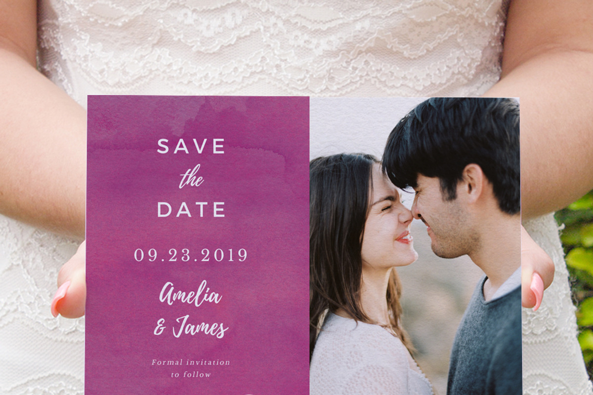 Purple brush watercolor invite, an Invitation Template by Inkpower (Photo 4 of 7)