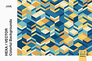 Hexa | Colorful Vector Backgrounds, a Pattern Graphic by dvtchk (Thumbnail 4 of 10)