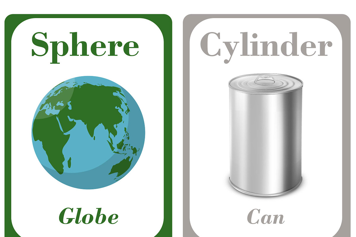 Shapes Flash Cards for Kid, a Card Template by DigitalsDesigns (Photo 3 of 4)