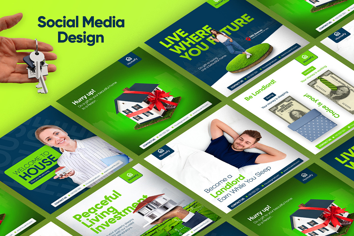 Real Estate Social Media Carousel, a Social Media Template by Soulfuldesignstudio (Photo 1 of 9)