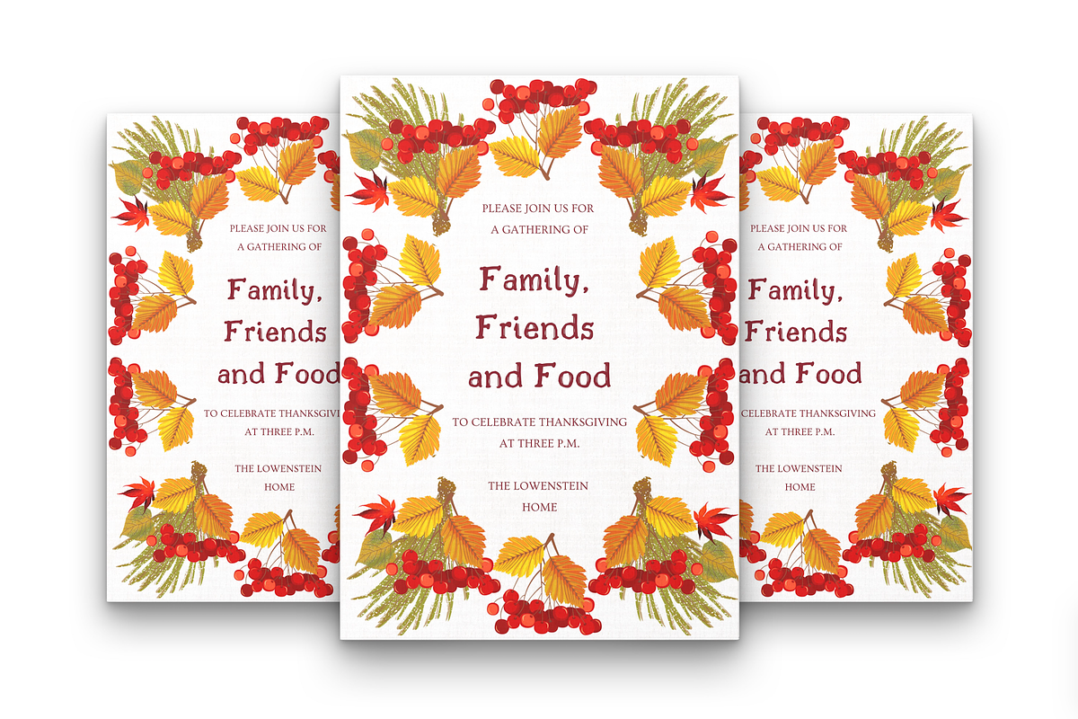 Editable Thanksgiving Invitation, an Invitation Template by ForeverPrint (Photo 7 of 8)