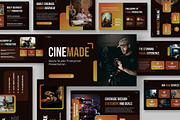 Movie Studio Production GSlides, a Presentation Template by Fit-tee (Thumbnail 1 of 10)
