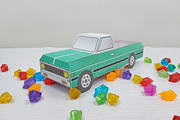 Pick up Truck favor - 3d papercraft, a Templates & Theme by PAPER amaze (Thumbnail 8 of 10)