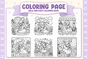 Rainy Day Story Coloring Book, a Person Illustration by HueNestify (Thumbnail 3 of 5)