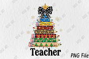 Christmas Teacher Sublimation Design, an Illustration by Rose Art (Thumbnail 1 of 5)
