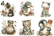 Whimsical Summer Animals Clipart, an Illustration by Designking (Thumbnail 4 of 5)