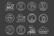 Set of meat emblems, a Graphic by Tomass2015 (Thumbnail 5 of 5)