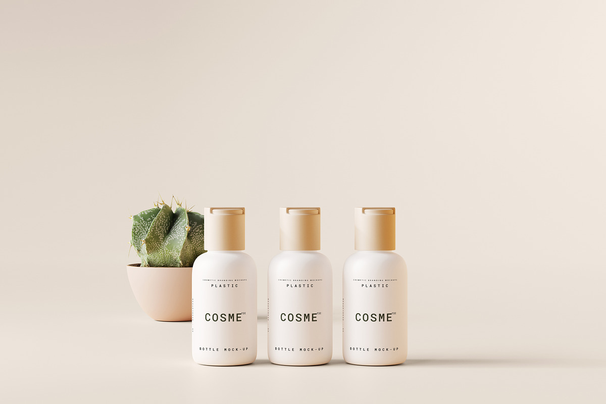 Disc Top-Cap Bottle Mockup Bundle, a Cups & Container Mockup by pmvch (Photo 39 of 60)