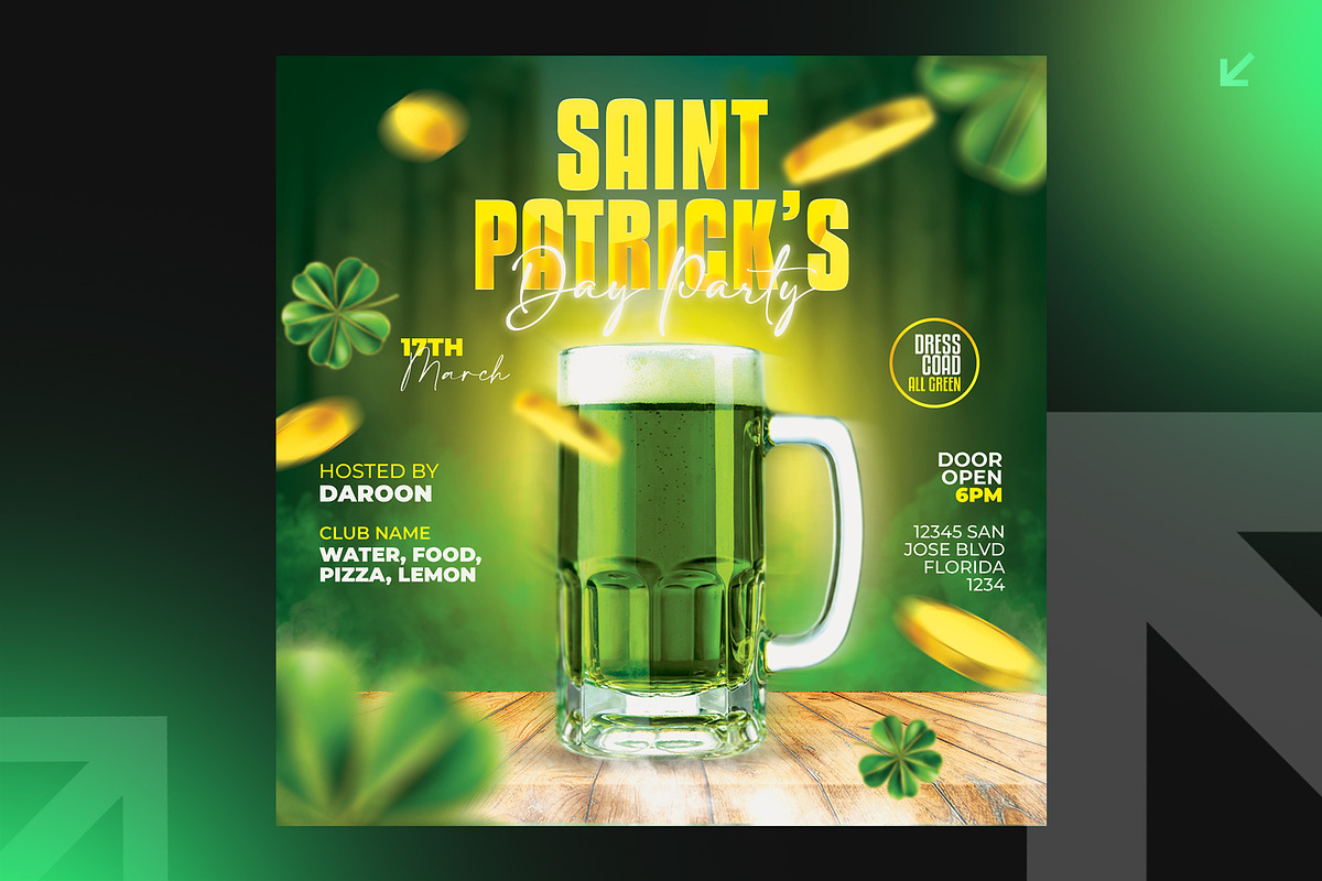 06 Saint Patrick's Flyer Bundle, a Flyer Template by Shajib Shikder (Photo 2 of 7)