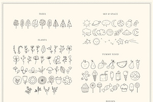 BABY & KIDS Logos Doodles Patterns