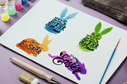 Happy Easter set of illustrations, a Decorative Illustration by DruZhi Art (Thumbnail 3 of 4)