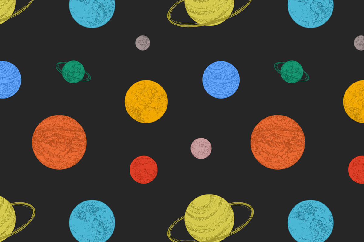 Planets bundle, seamless patterns, an Object Illustration by Good Studio (Photo 8 of 16)