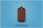 Leather Keychain Mockup PSD, an Advertising Mockup by Bruno's Shop (Thumbnail 2 of 5)