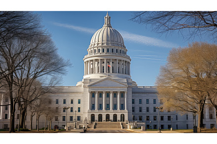 wisconsin madison capitol building, an Architecture Photo by pikepicture