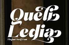 Queli Ledia: A Luxurious Serif Font