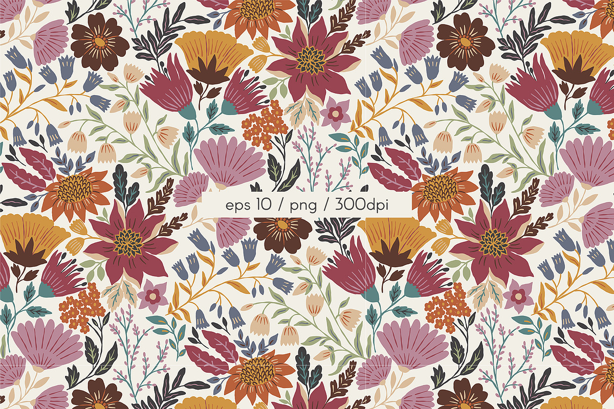 Autumn Bloom, a Pattern Graphic by kateja (Photo 3 of 5)
