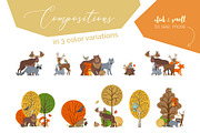 Woodland Animals Pack, an Animal Illustration by MaljukArt (Thumbnail 6 of 15)