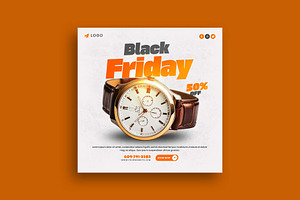 Black Friday Sale Post Template, a Social Media Template by Saman Osama