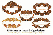 15 Frames v.11 - Victorian Ornament, a Graphic by Cruzine (Thumbnail 5 of 7)