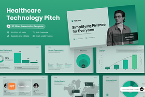 FinEase - Finance Startup Pitch Deck, a Presentation Template by SLAB! Design