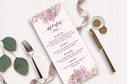 Roses Wedding Menu Template, an Invitation Template by Shwet Art (Thumbnail 2 of 5)