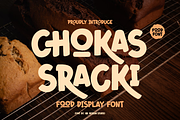 Chokas Sracki - Food Font, a Handwritten Font by QR Design Studio (Thumbnail 1 of 9)